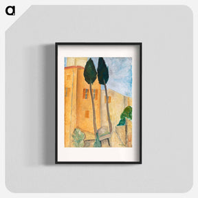 アートポスター-Cypresses and Houses at Cagnes
 - バーンズ・コレクション Poster.