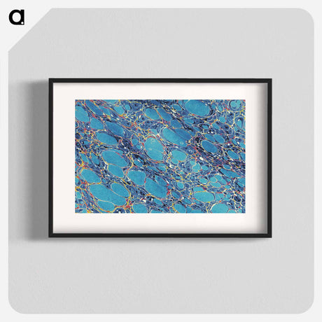 アートポスター-Abstract Marble Texture
 - 大英図書館 Poster.