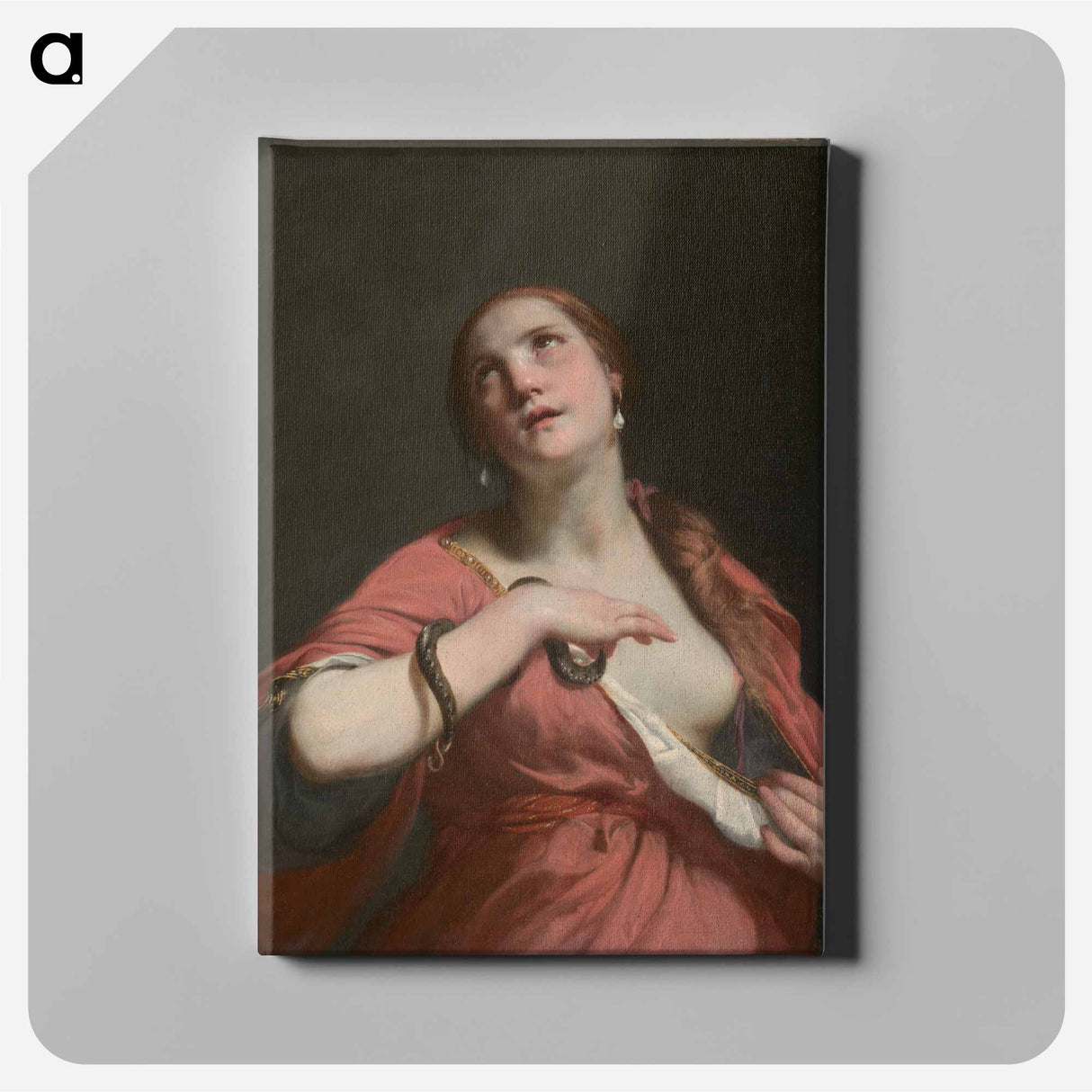 The Death of Cleopatra - カラヴァッジョ Canvas.