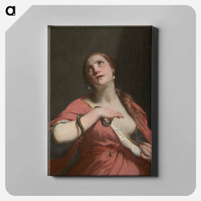 アートパネル-The Death of Cleopatra - カラヴァッジョ Canvas.