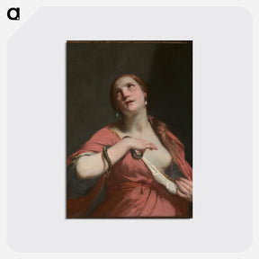 アートポストカード-The Death of Cleopatra - カラヴァッジョ Postcard.