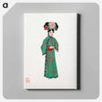 アートパネル-Lady in Modern Manchu Costume Illustration
 - 中国の衣装 Canvas.