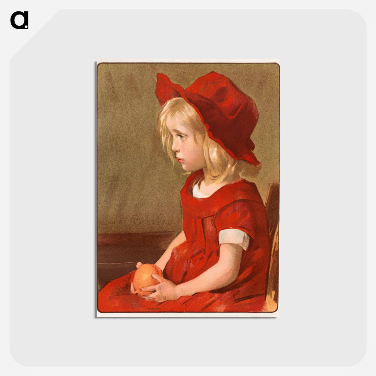 アートポストカード-Fillette à l'Orange
 - クリーブランド美術館 Postcard.