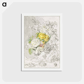 アートポストカード-Flower Arrangement
 - コルネリス プロース ファン アムステル Postcard.