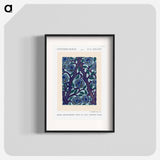 Flower pattern Art Deco stencil print in oriental style - E.A.セギー Poster.