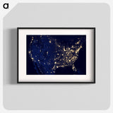 アートポスター-The United States at Night
 - 上空からの地球 Poster.