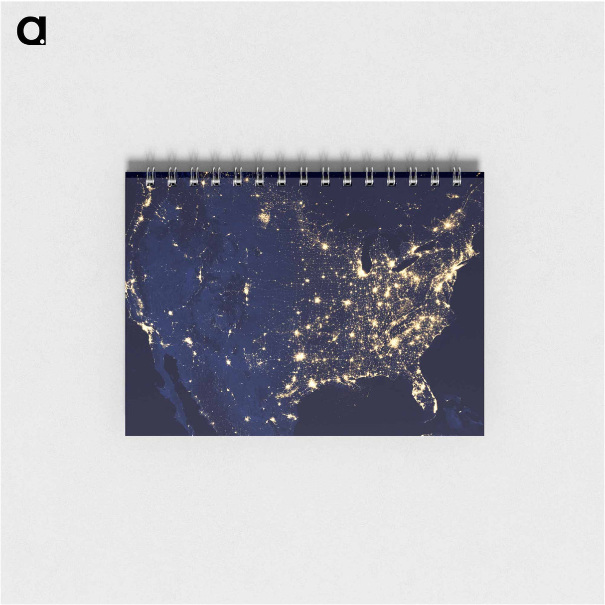アートメモ帳-The United States at Night
 - 上空からの地球 Memo.