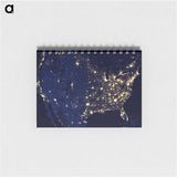 アートメモ帳-The United States at Night
 - 上空からの地球 Memo.