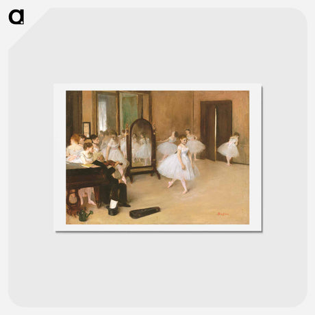 アートポストカード-The Dancing Class - エドガー ドガ Postcard.