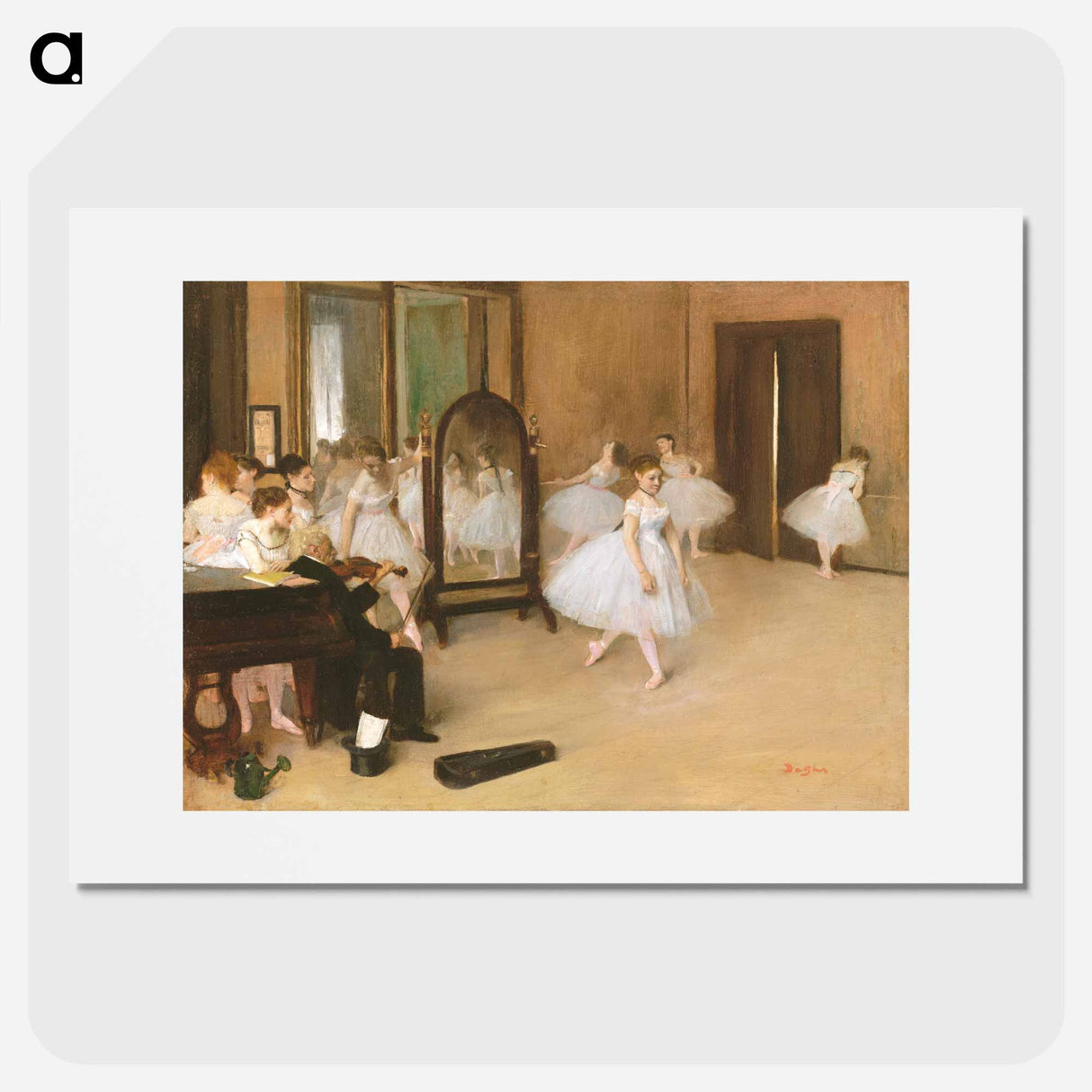 The Dancing Class - Edgar Degas Poster.