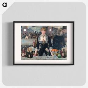 アートポスター-A Bar at the Folies-Bergère - エドゥアール マネ Poster.