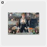 アートポストカード-A Bar at the Folies-Bergère - エドゥアール マネ Postcard.