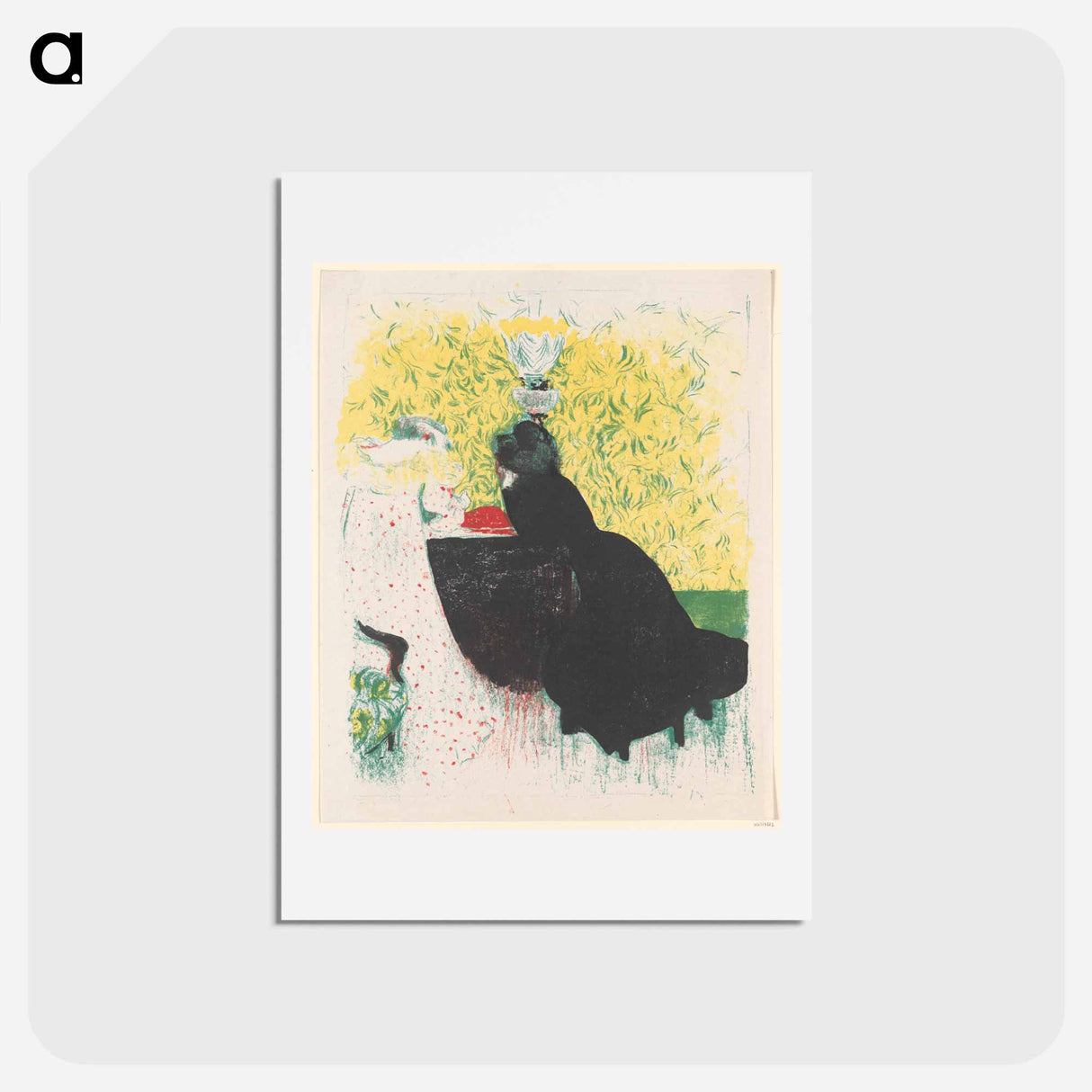 アートポストカード-Les deux belles-soeurs - エドゥアール ヴュイヤール Postcard.