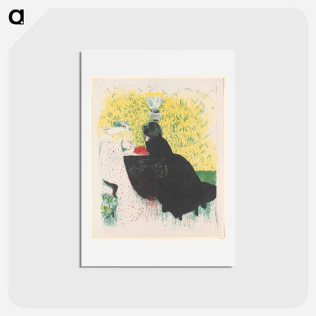 アートポストカード-Les deux belles-soeurs - エドゥアール ヴュイヤール Postcard.