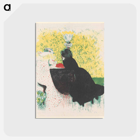 アートポストカード-Les deux belles-soeurs - エドゥアール ヴュイヤール Postcard.