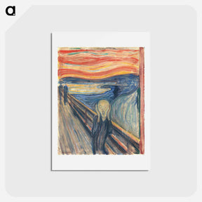 アートポストカード-The Scream - エドヴァルド ムンク Postcard.