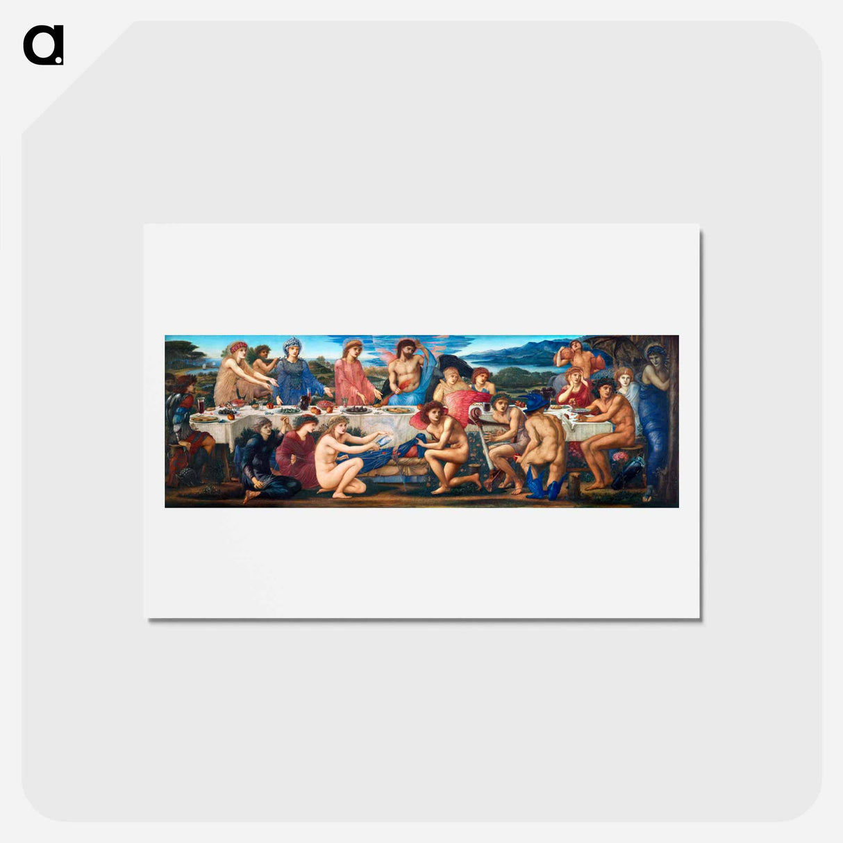 アートポストカード-The Feast of Peleus - エドワード バーン ジョーンズ Postcard.