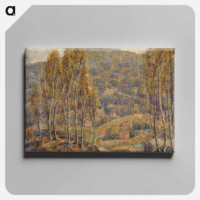 アートパネル-Beeches - アーネスト ローソン Canvas.