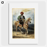 The Turkish Rider - ウジェーヌ ドラクロワ Poster.