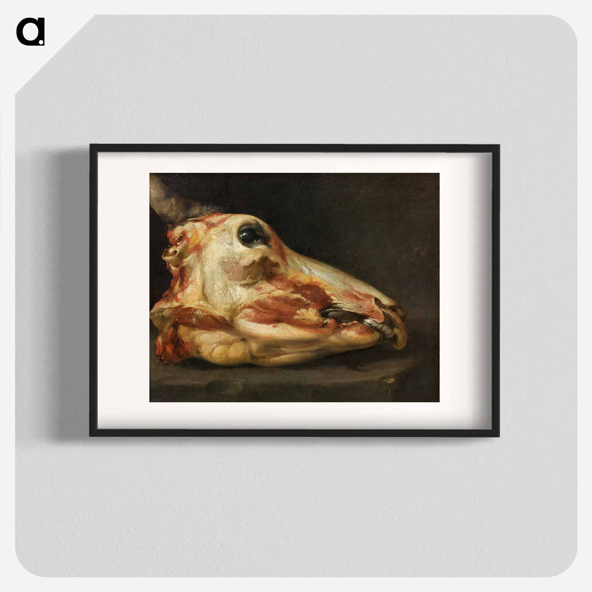 Skinned Head of an Ox - フランシスコ デ ゴヤ Poster.