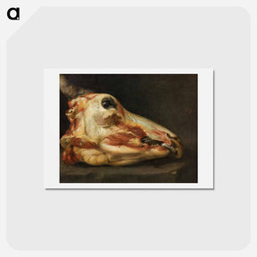 アートポストカード-Skinned Head of an Ox - フランシスコ デ ゴヤ Postcard.