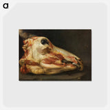 アートポストカード-Skinned Head of an Ox - フランシスコ デ ゴヤ Postcard.