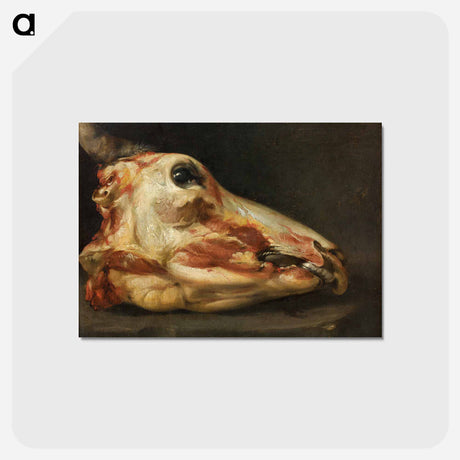 アートポストカード-Skinned Head of an Ox - フランシスコ デ ゴヤ Postcard.