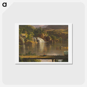 アートポストカード-New England Scenery (detail) - フレデリック エドウィン チャーチ Postcard.