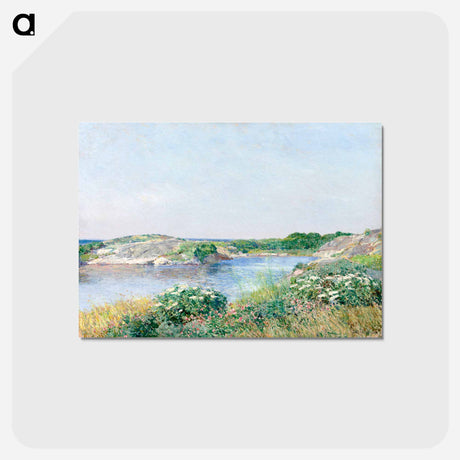 アートポストカード-The Little Pond, Appledore - フレデリック チャイルド ハッサム Postcard.