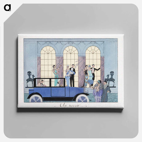 アートパネル-Au Revoir - ジョージ バービエ Canvas.