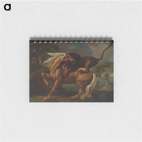 アートメモ帳-Lion Attacking a Horse
 - ジョージ スタッブス Memo.