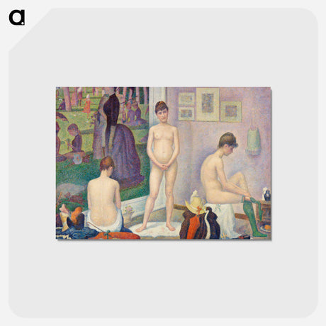 アートポストカード-Georges Seurat Models (Poseuses) - ジョルジュ スーラ Postcard.