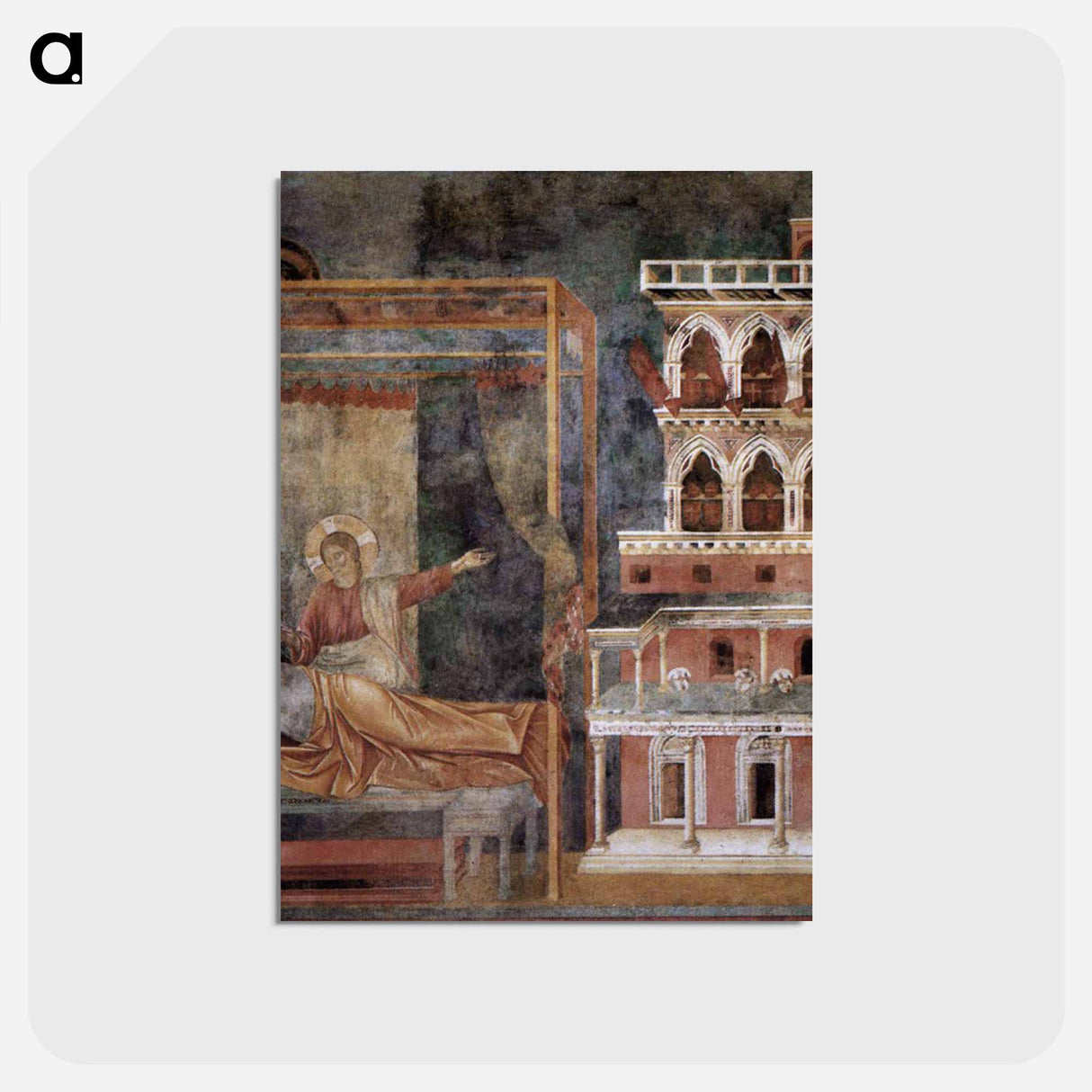 Dream of the Palace - ジョット ディ ボンドーネ Postcard.