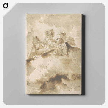 Three Figures in the Clouds
 - ジョバンニ バティスタ ティエポロ Canvas.