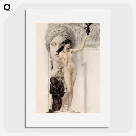 Allegory of Sculpture - Gustav Klimt Poster.