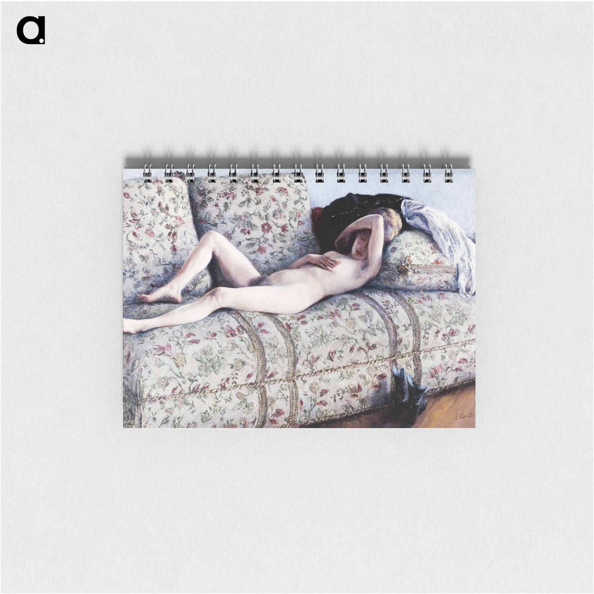 Nude on a Couch - ギュスターヴ カイユボット Memo.