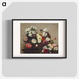 Still Life with Flowers - アンリ ファンタン ラトゥール Poster.