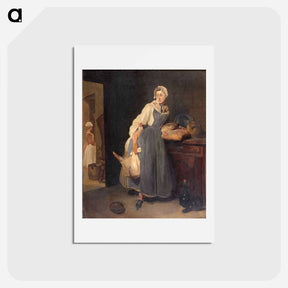 アートポストカード-La Pourvoyeuse (copy After Chardin) - アンリ マティス Postcard.