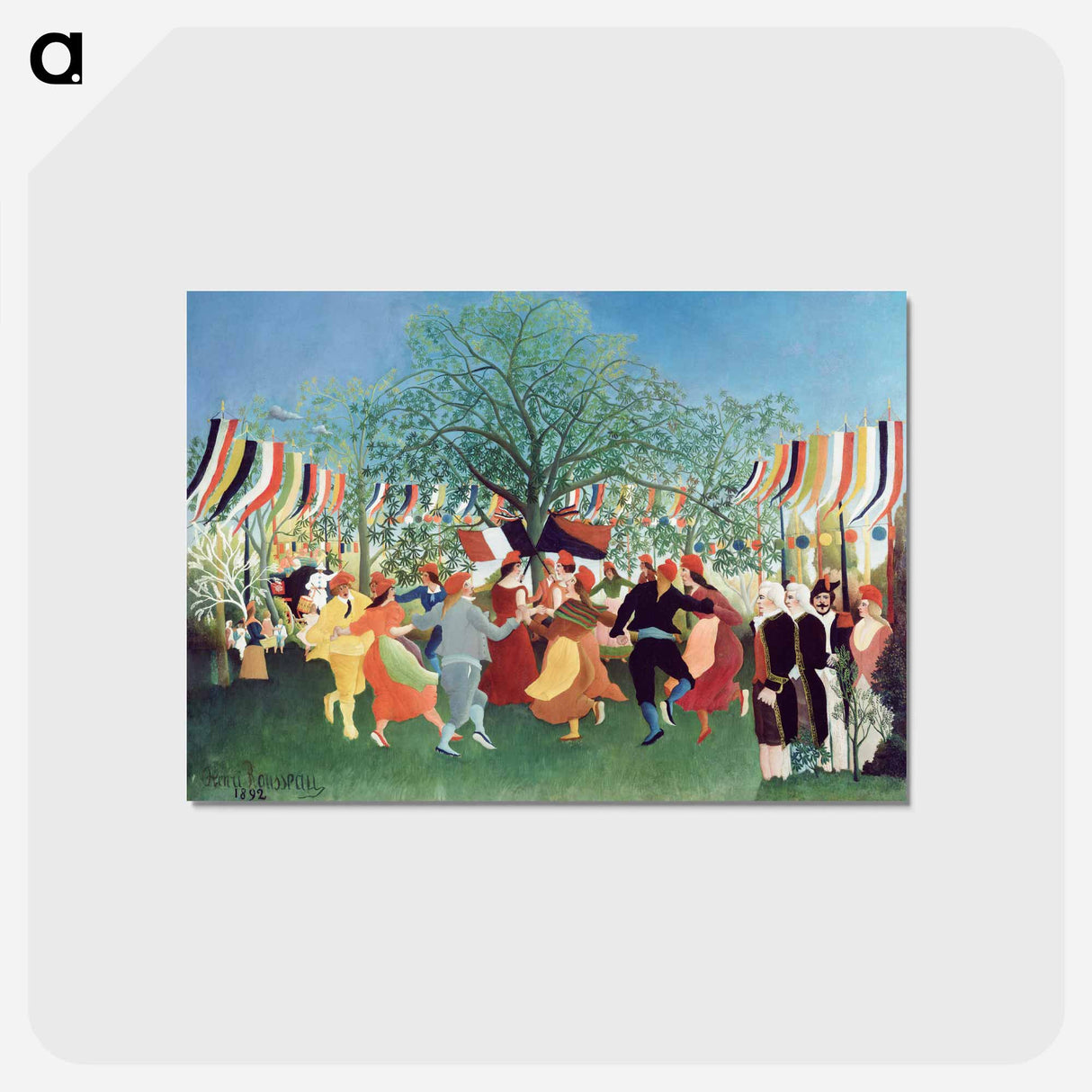 アートポストカード-A Centennial of Independence - アンリ ルソー Postcard.