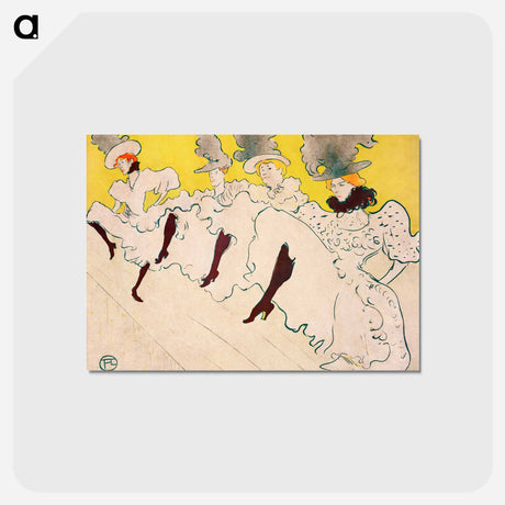 アートポストカード-Mademoiselle Eglantine’s Troupe - アンリ ド トゥールーズ ロートレック Postcard.