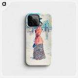 Elegant on a boulevard - アンリ ソム Phone Case.