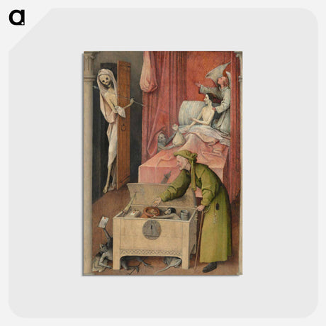 アートポストカード-Death and the Miser
 - ヒエロニムス ボス Postcard.