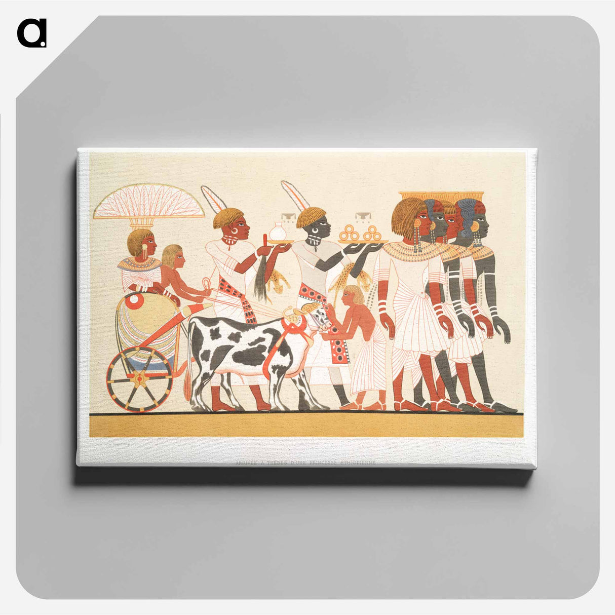 アートパネル-Ethiopian Princess Arriving in Thebes
 - エジプト美術史 Canvas.