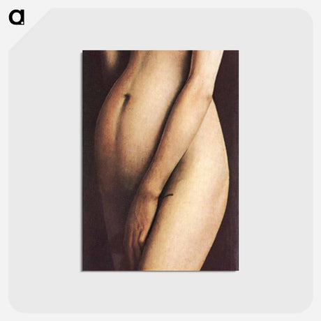 アートポストカード-Eve, from the right wing of the Ghent Altarpiece - ヤン ファン エイク Postcard.