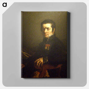 アートパネル-Portrait of Javain (Mayor of Cherbourg) - ジャン フランソワ ミレー Canvas.