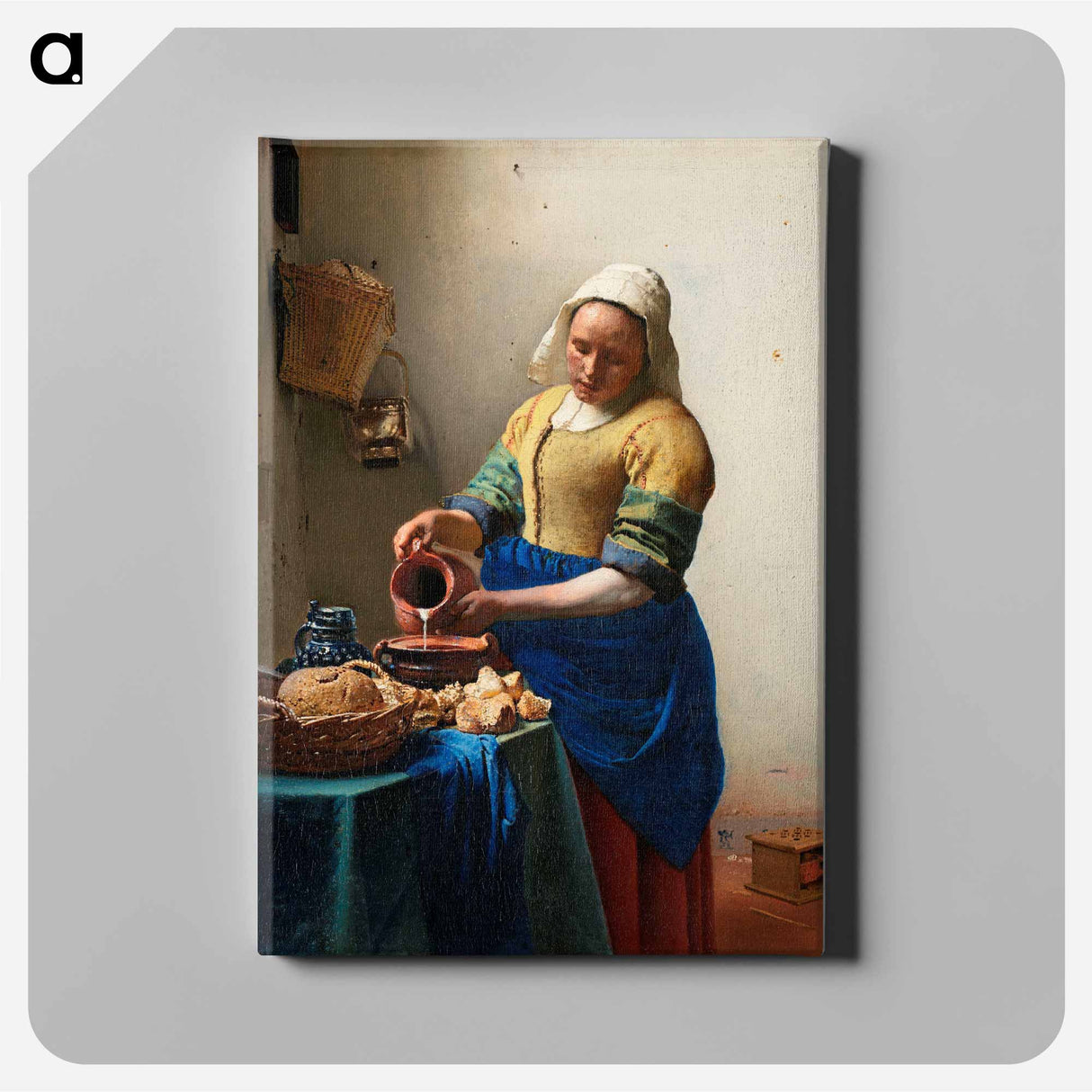 The Milkmaid - Johannes Vermeer Canvas.