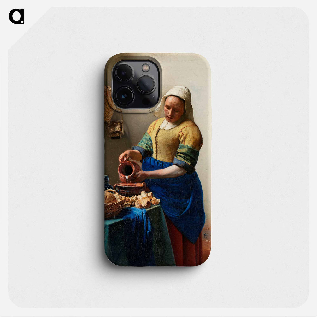 The Milkmaid - ヨハネス フェルメール Phone Case.