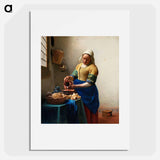 The Milkmaid - Johannes Vermeer Poster.