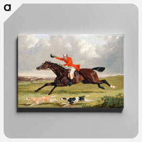 アートパネル-Encouraging Hounds
 - ジョン フレデリック ヘリング Canvas.