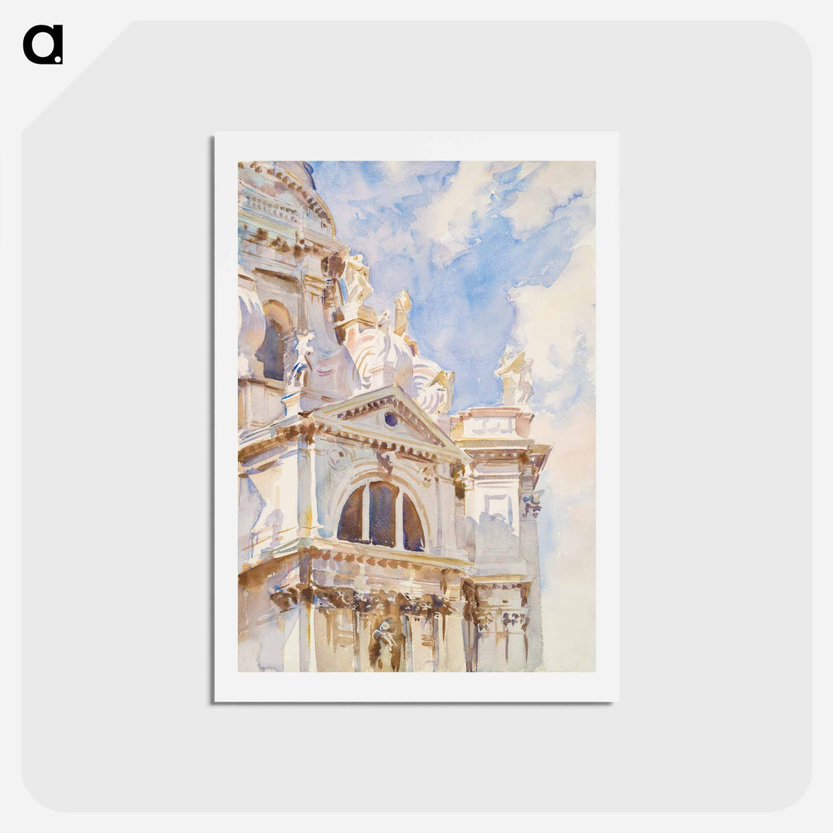 アートポストカード-The Salute, Venice - ジョン シンガー サージェント Postcard.